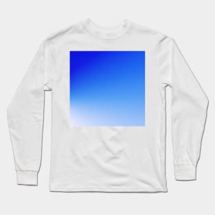 BLUE WHITE GRADIENT TEXTURE Long Sleeve T-Shirt